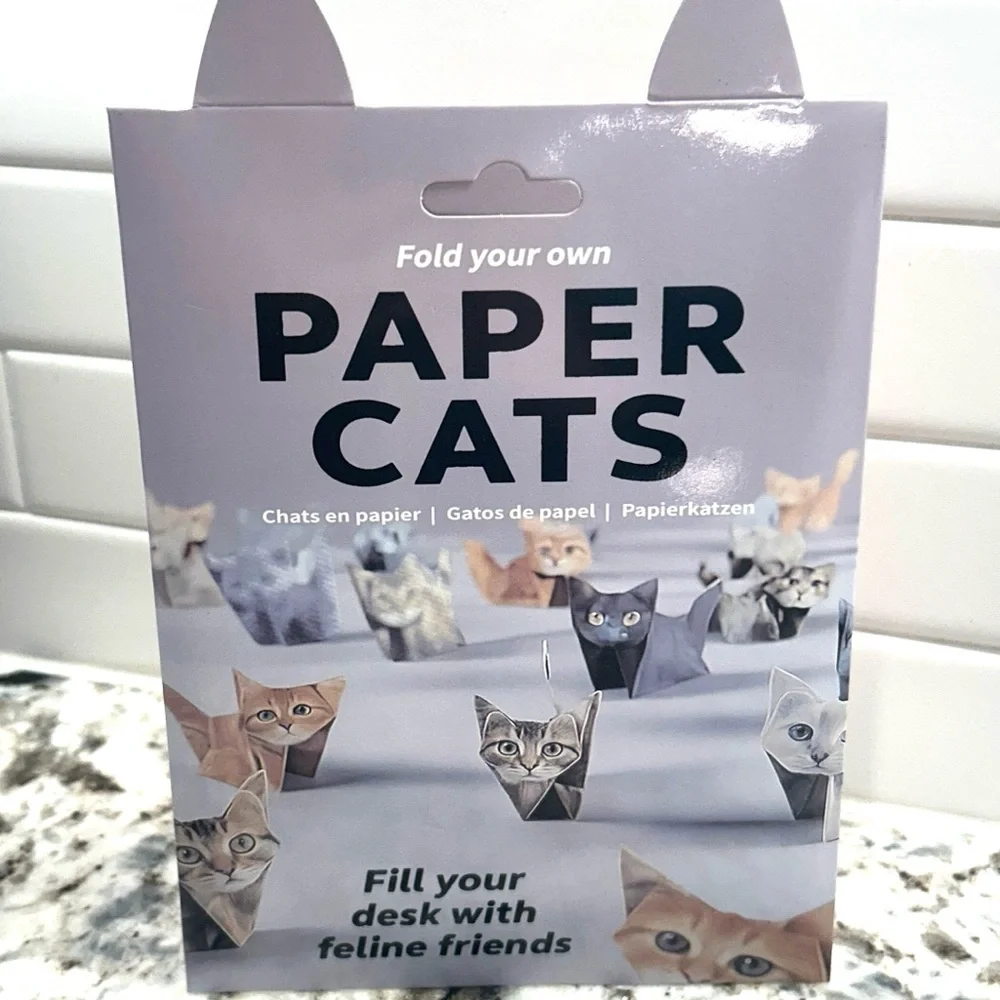 Fold Your Own Paper Cats Origami Kit! 50 Sheets - Multiple Breeds and Sizes! NWT